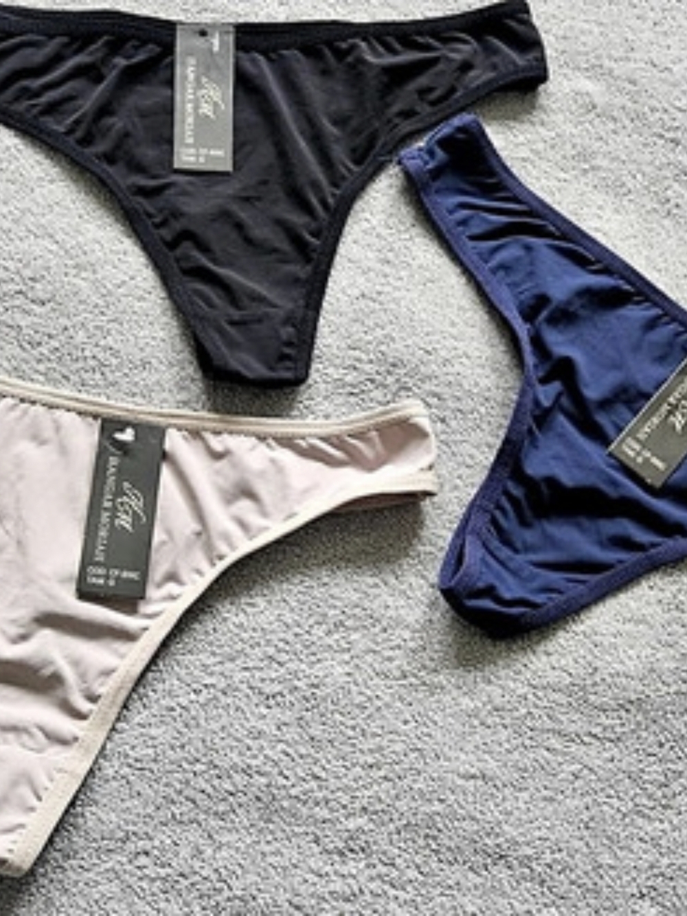 Hangar Moriah Calcinha Tanga Microfibra 3-Pack Panties